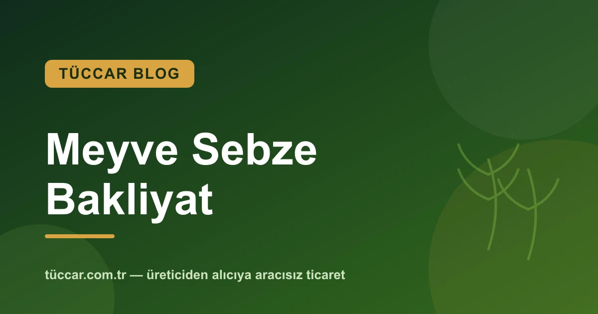 Meyve Sebze Bakliyat İlanı Nasıl Verilir?